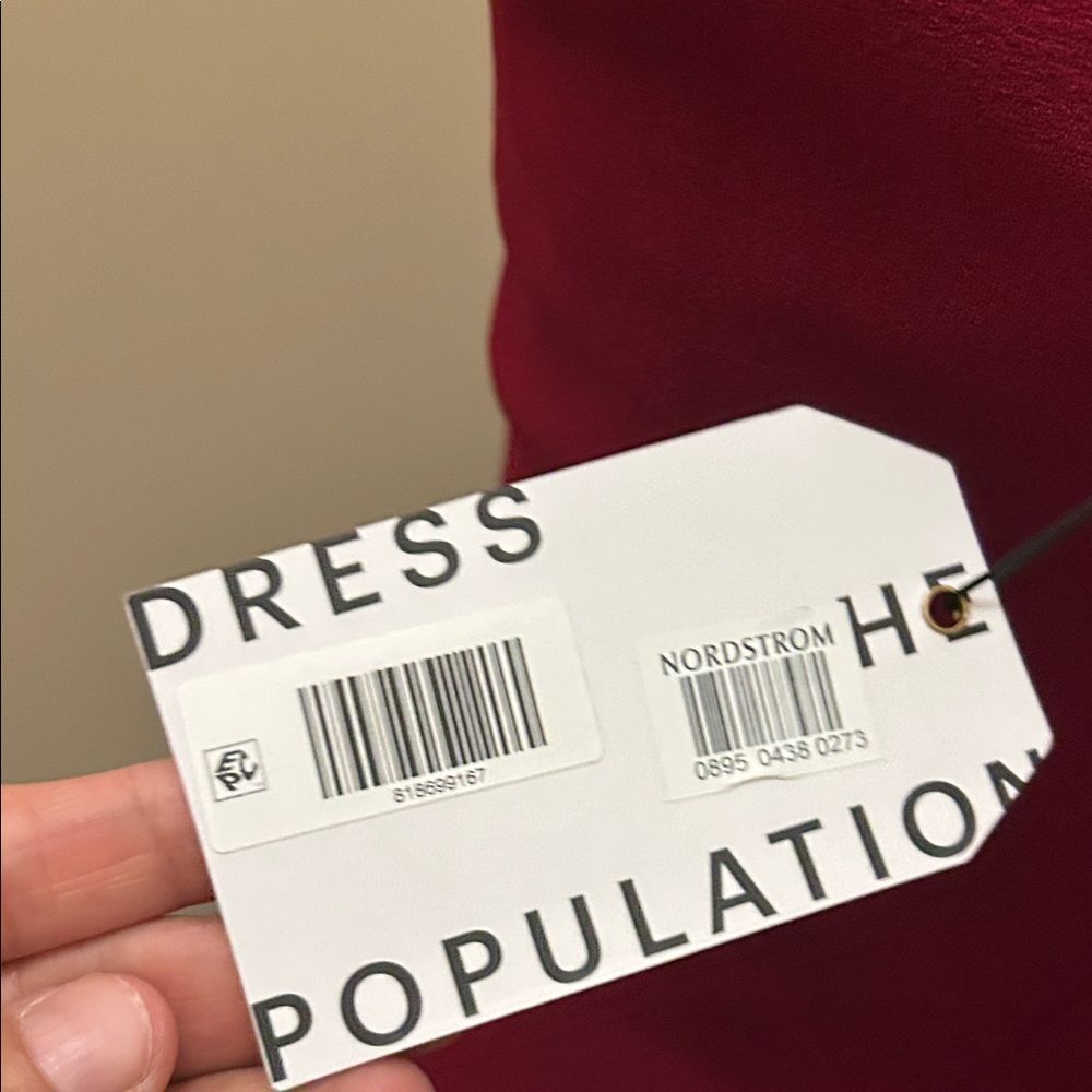 NEW Dress the Population Sandra Gown Dress in red - Size S - Picture 6 of 9
